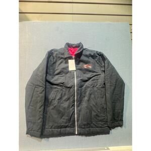 Nike‎ Jordan FLIGHT HERITAGE Reversible Jacket Men's Sz M Black Red Brand New